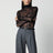 Body dolcevita nero in pizzo semitrasparente