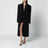 Cappotto monopetto nero con spalle strutturate