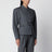 Coordinated belt jacket in grey mélange