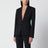 Single-breasted black jacket in wool blend