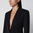 Single-breasted black jacket in wool blend