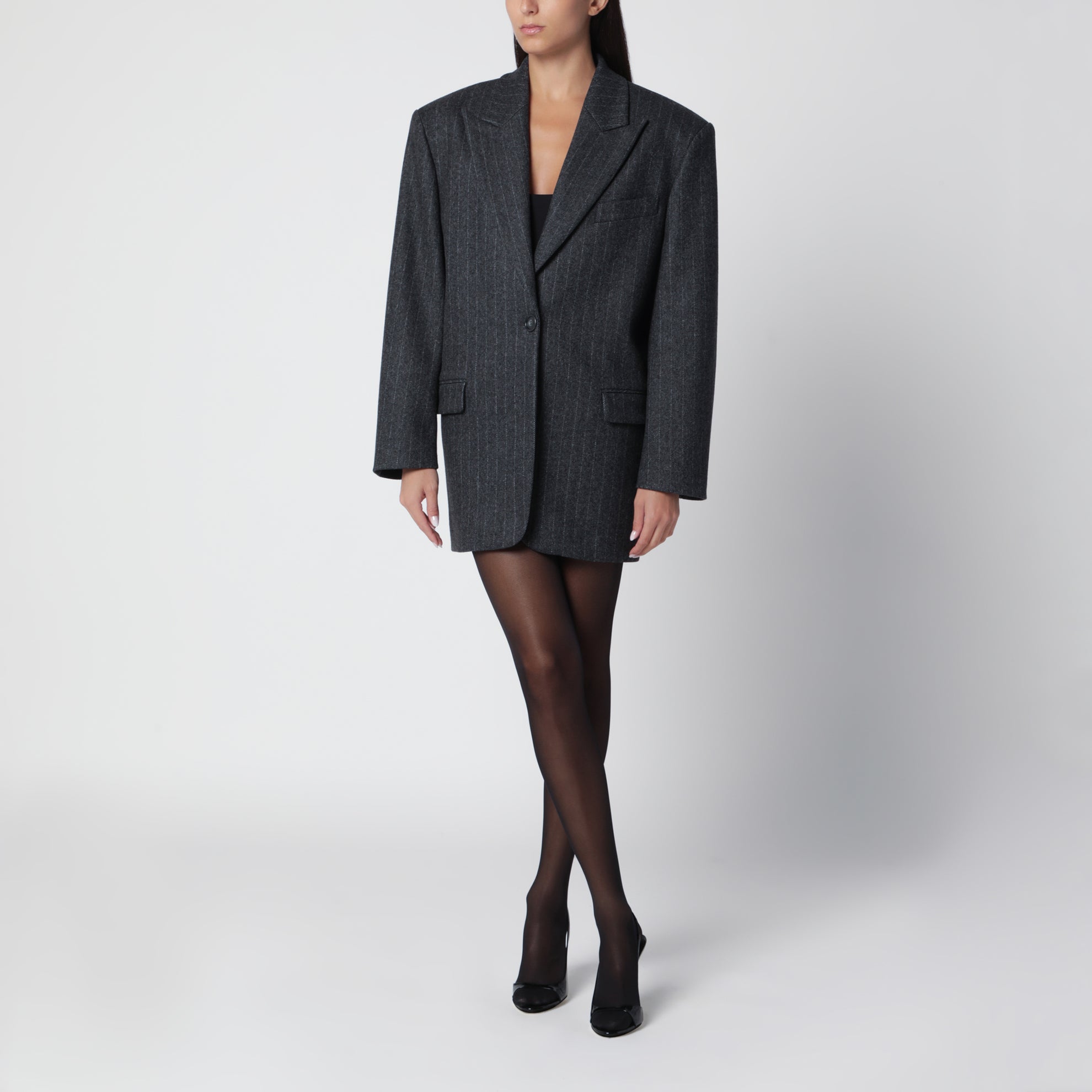 Margaux Jacke grau-schwarz aus Polyester