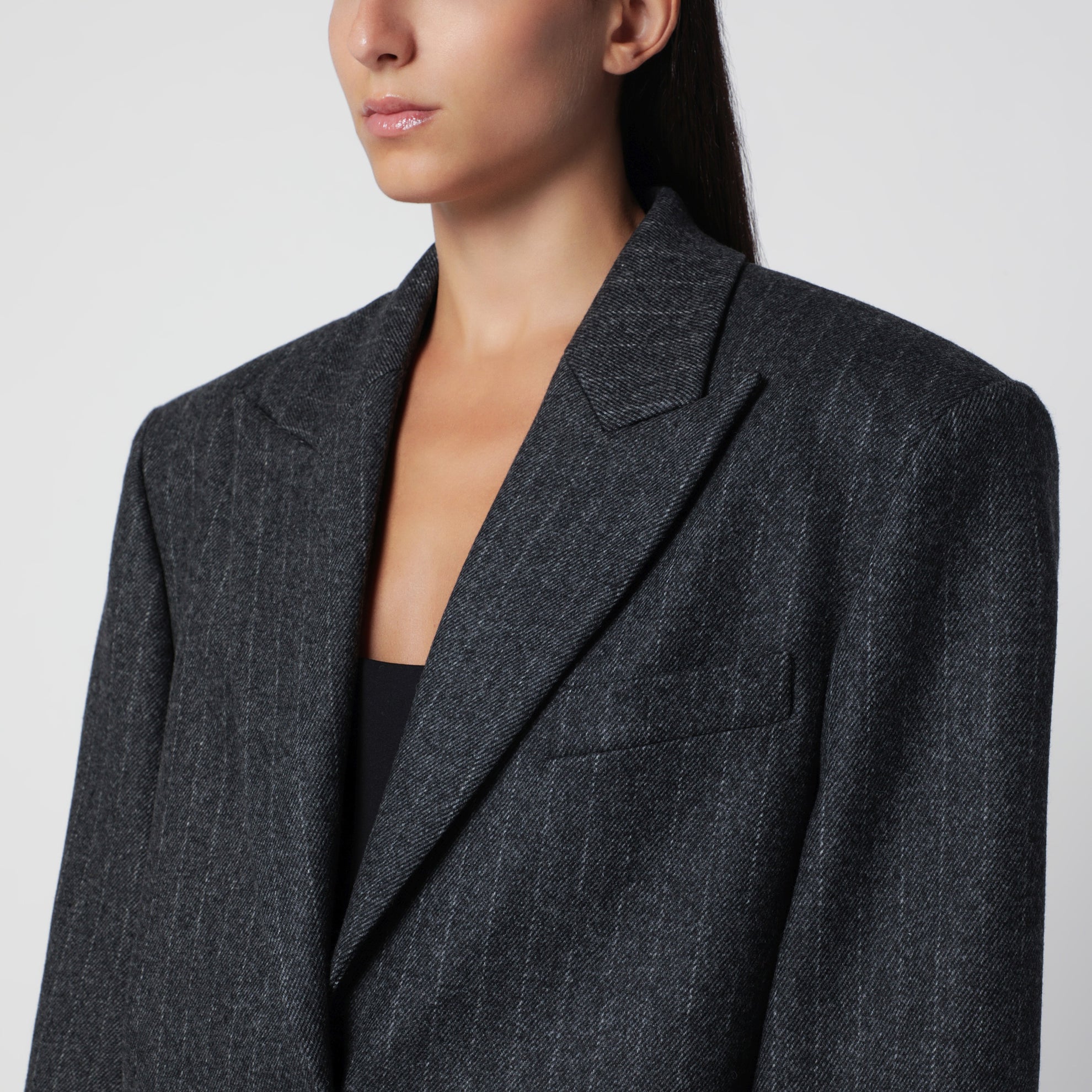 Margaux Jacke grau-schwarz aus Polyester
