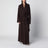 Maxi cardigan Vika marrone scuro in mohair