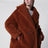 Teddy Bear Icon Coat marrone in alpaca e lana