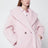 Light pink Teddy Bear Icon Coat in alpaca and wool