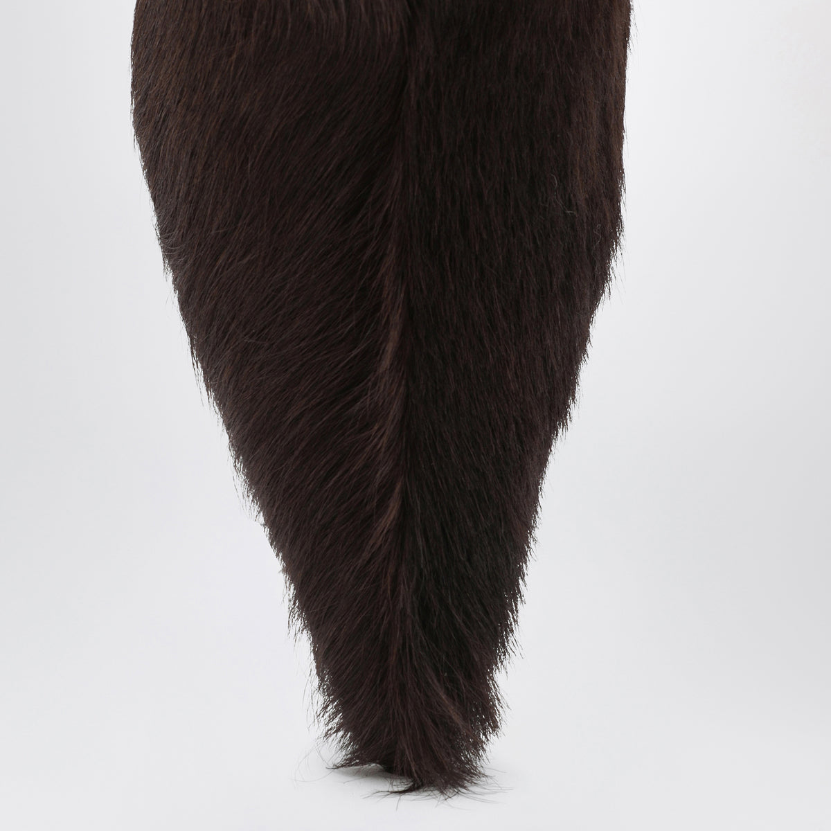 Brown Telkai boots in calf hair