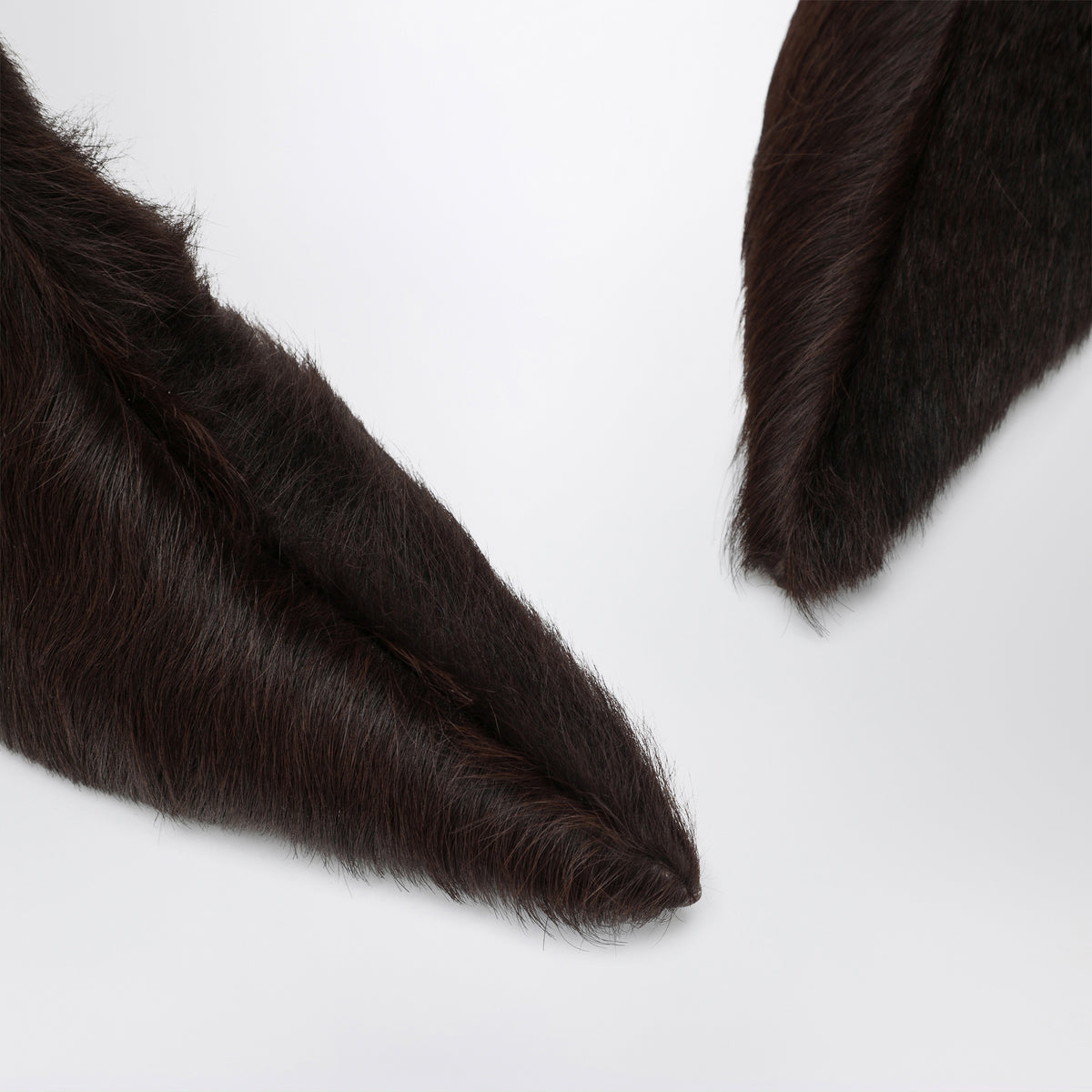 Brown Telkai boots in calf hair