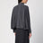 Anthracite grey silk body shirt