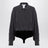 Anthracite grey silk body shirt