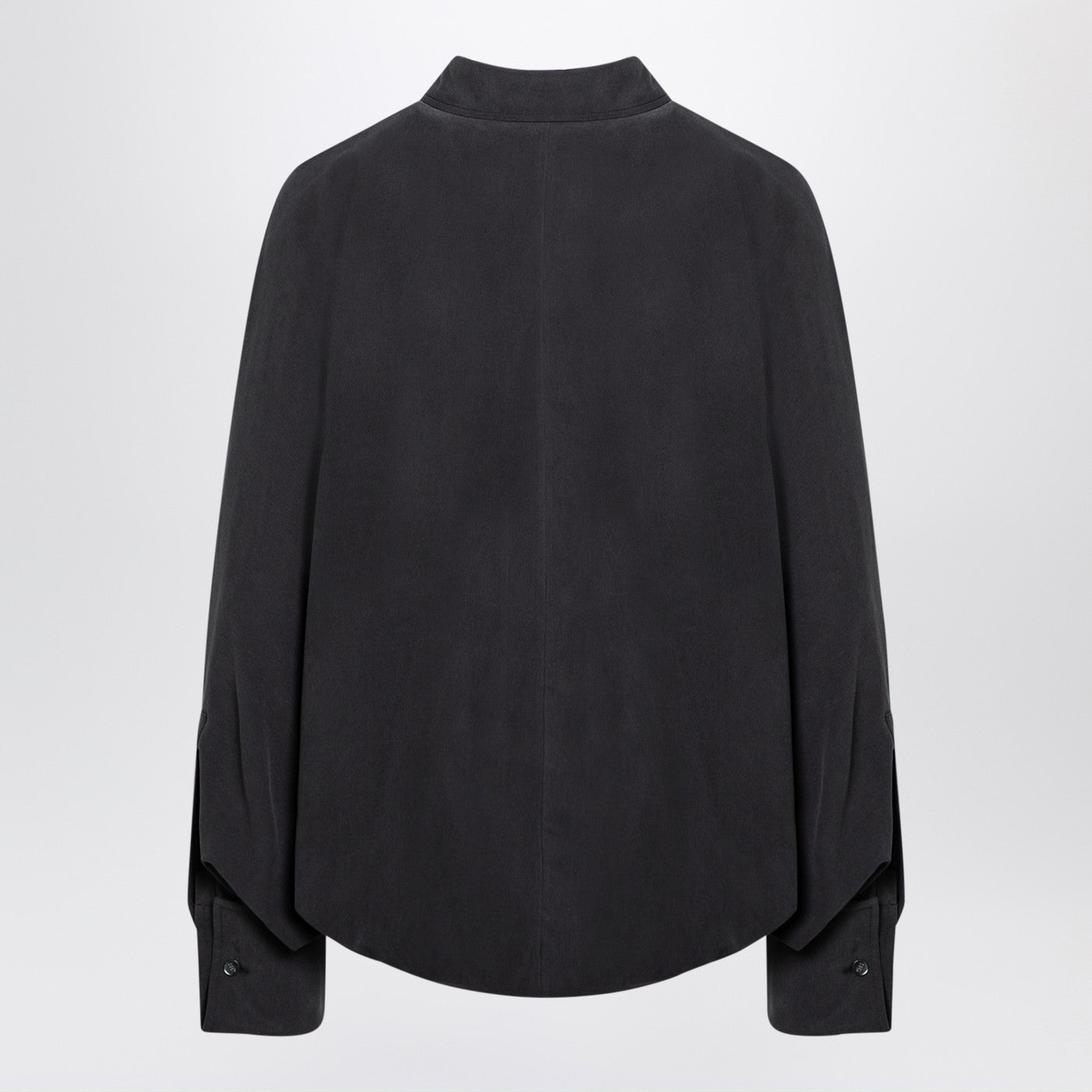 Anthracite grey silk body shirt