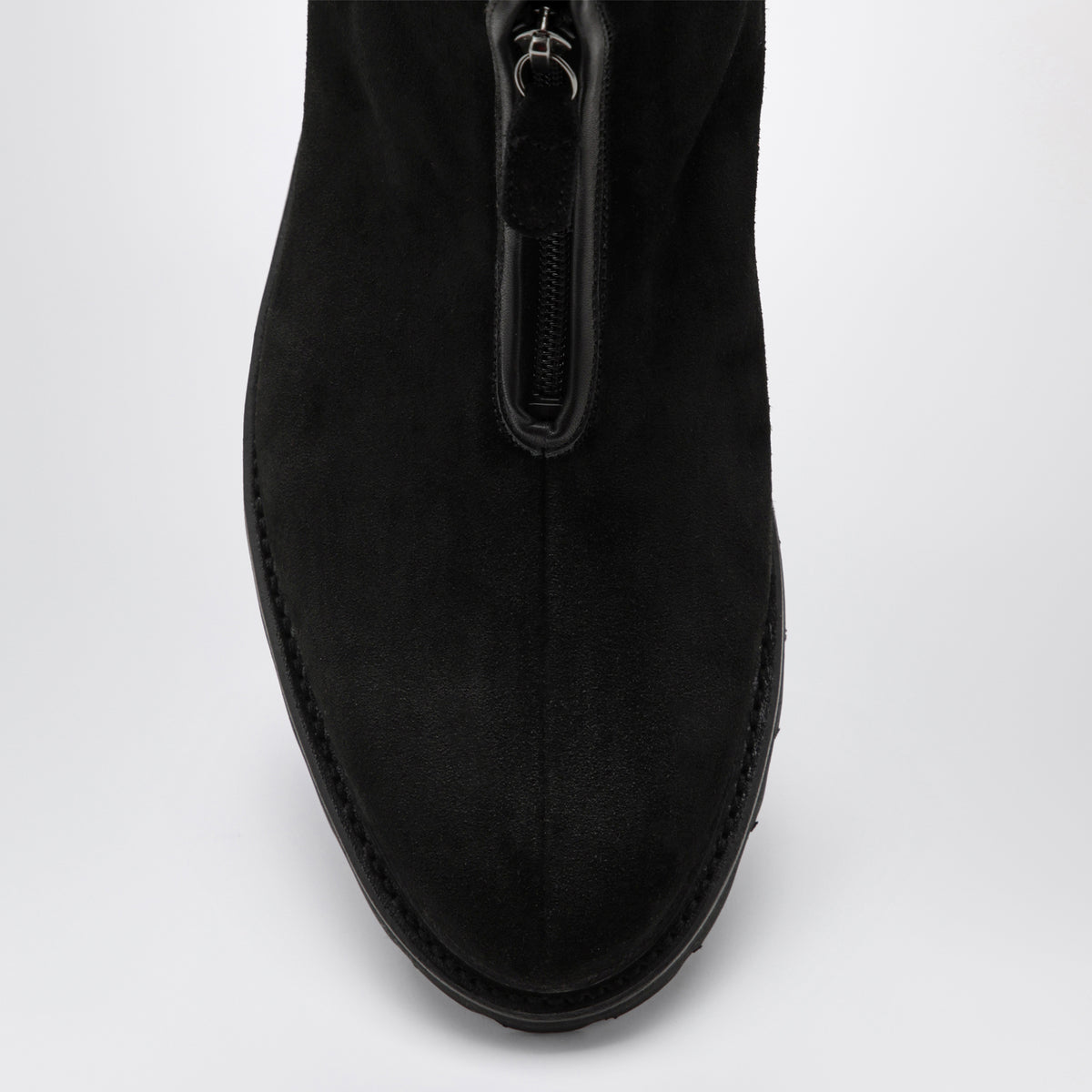 Black The Alpine Boot ankle boots in pebbled leather