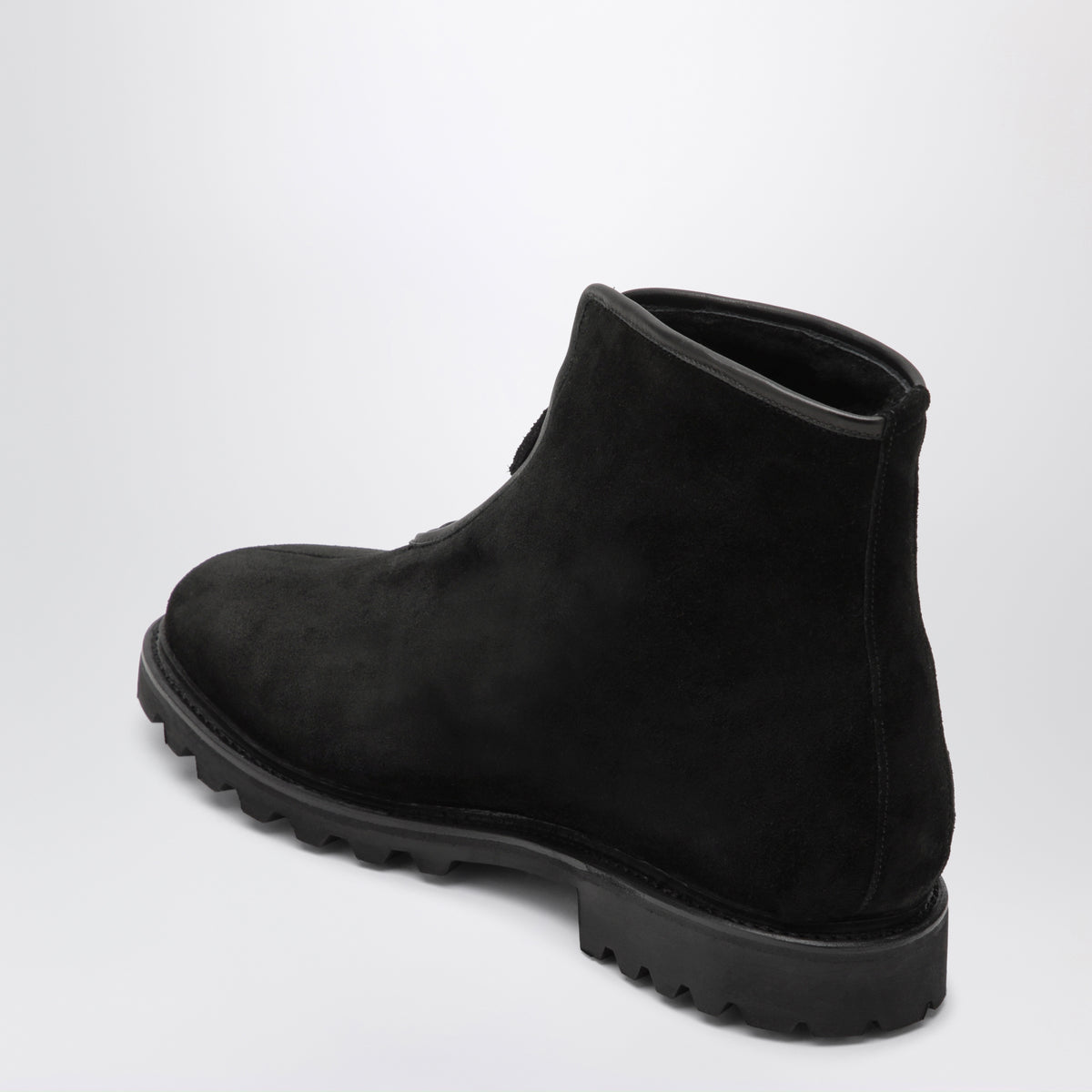 Black The Alpine Boot ankle boots in pebbled leather