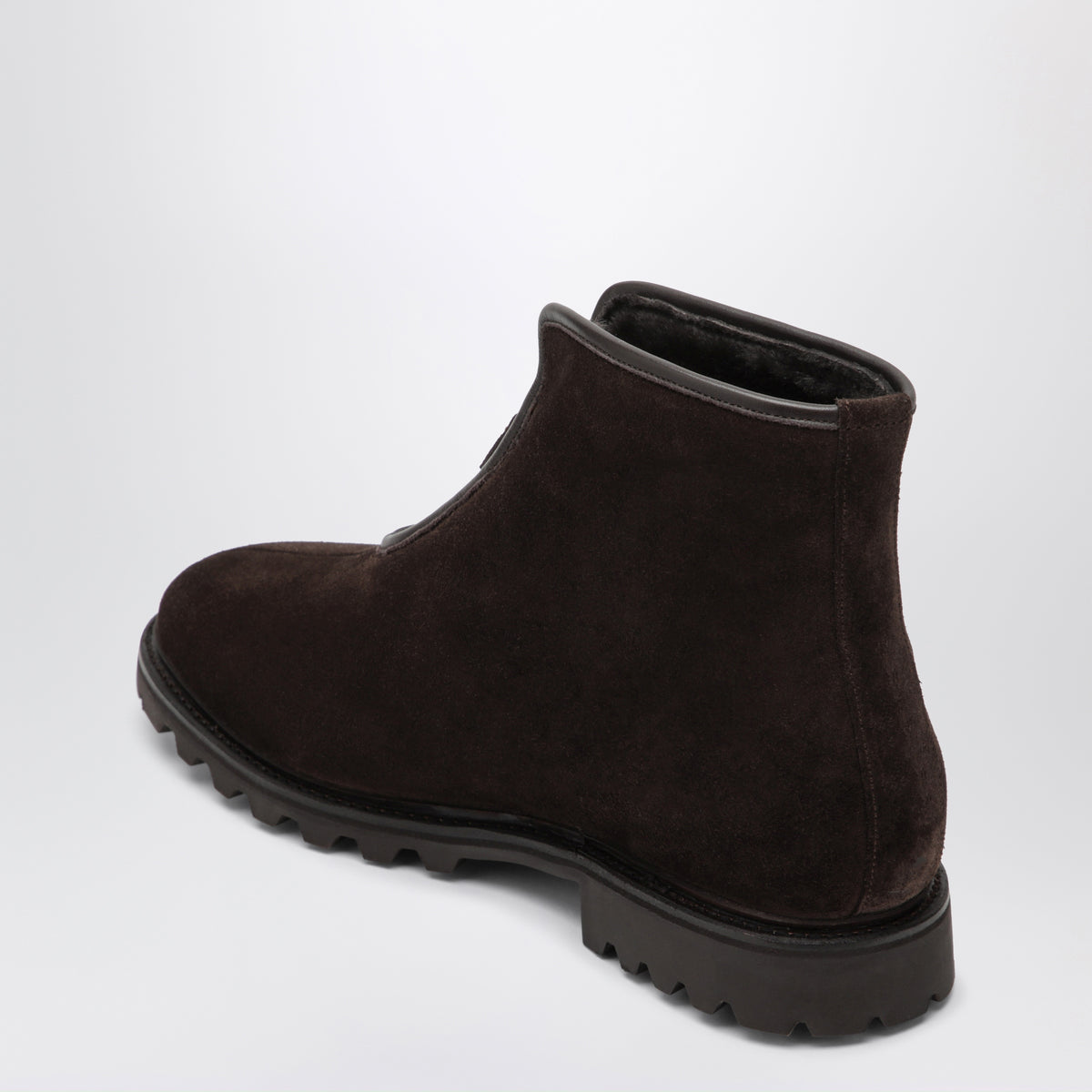 Brown The Alpine Boot ankle boots in pebbled leather