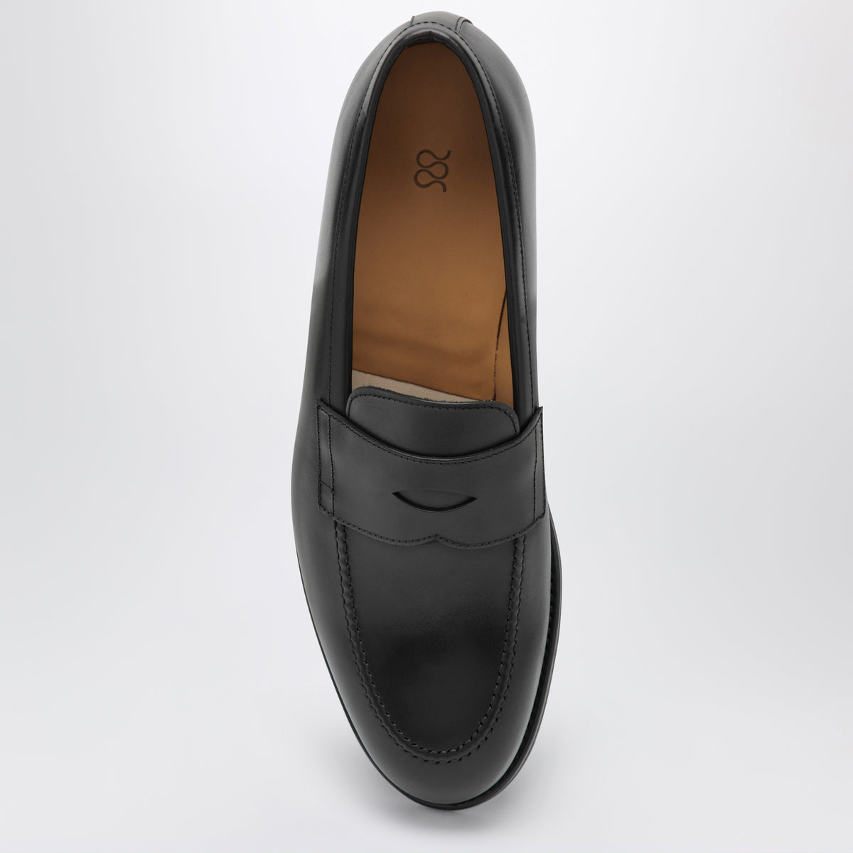 Mocassins The Penny noirs en cuir lisse