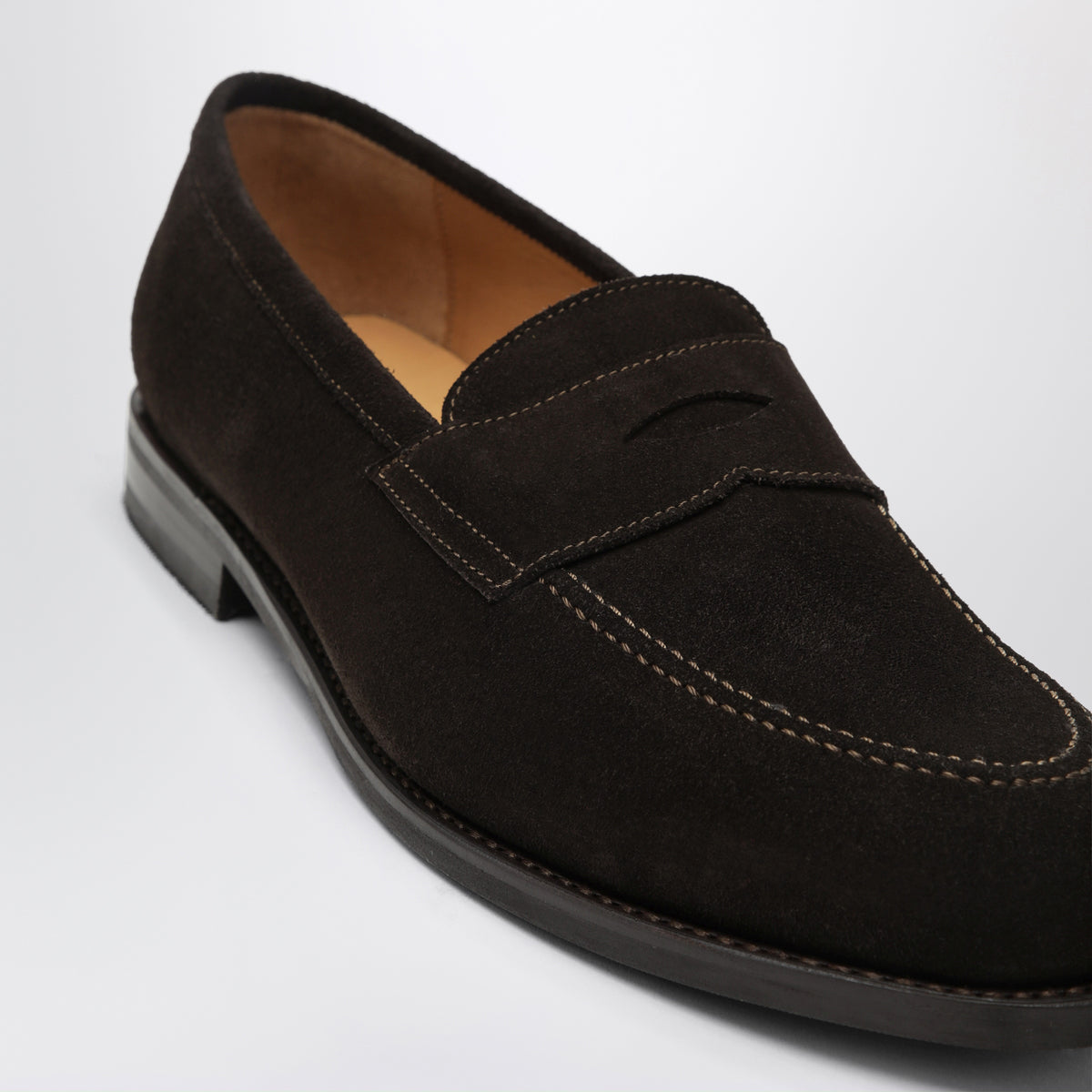 Brown The Penny loafers in suede