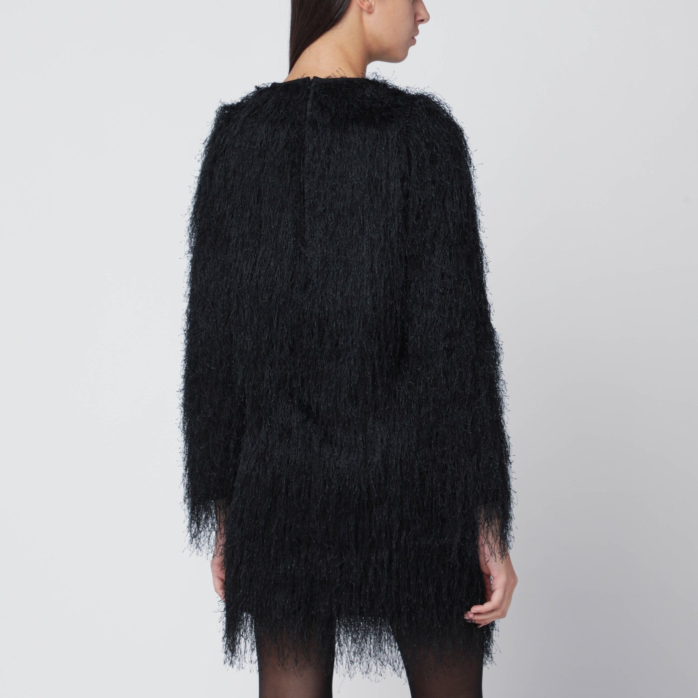 Black Tina fringed dress