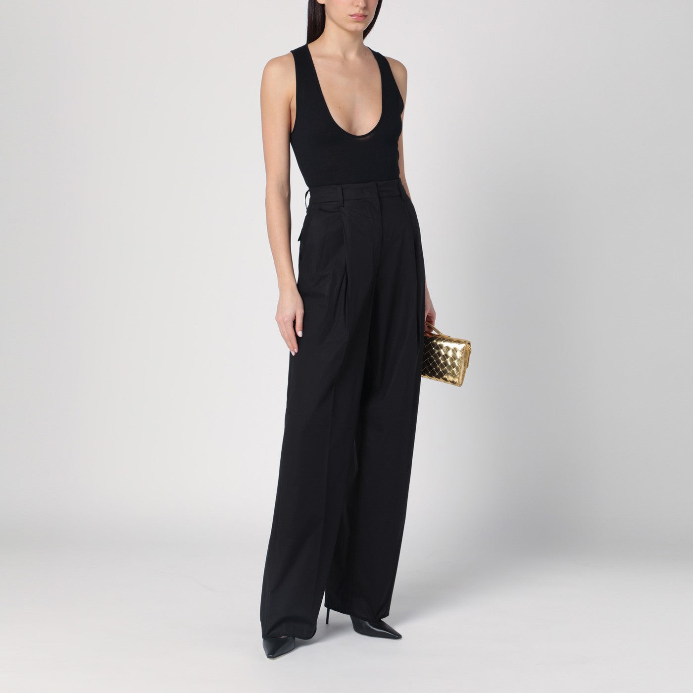 Wide black Axel trousers