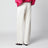 Pantalone a palazzo color crema in cotone