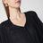 Loose black dress in cotton