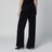 Black cotton palazzo trousers