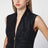 Black zipped waistcoat