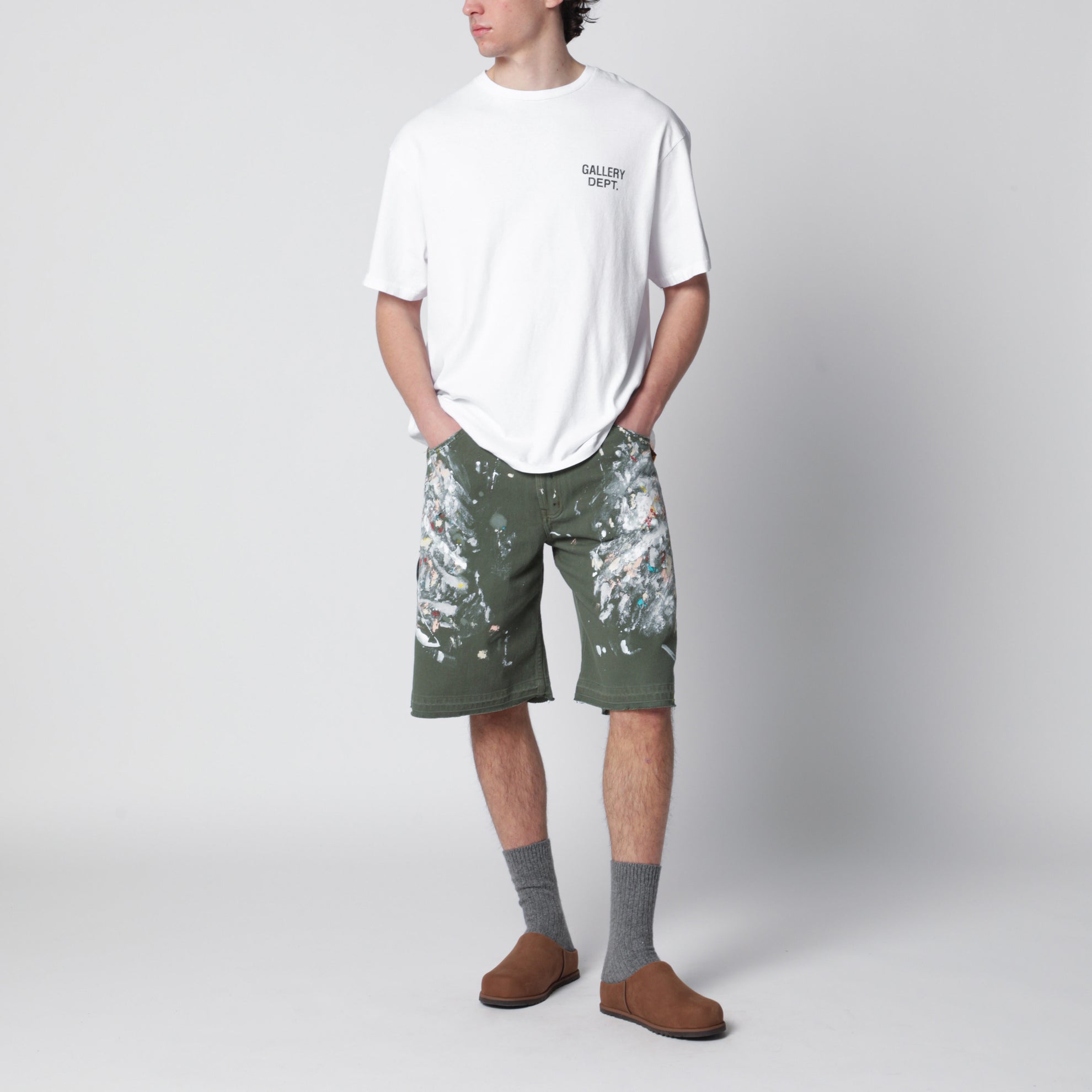 T-shirt blanc avec logo imprimé