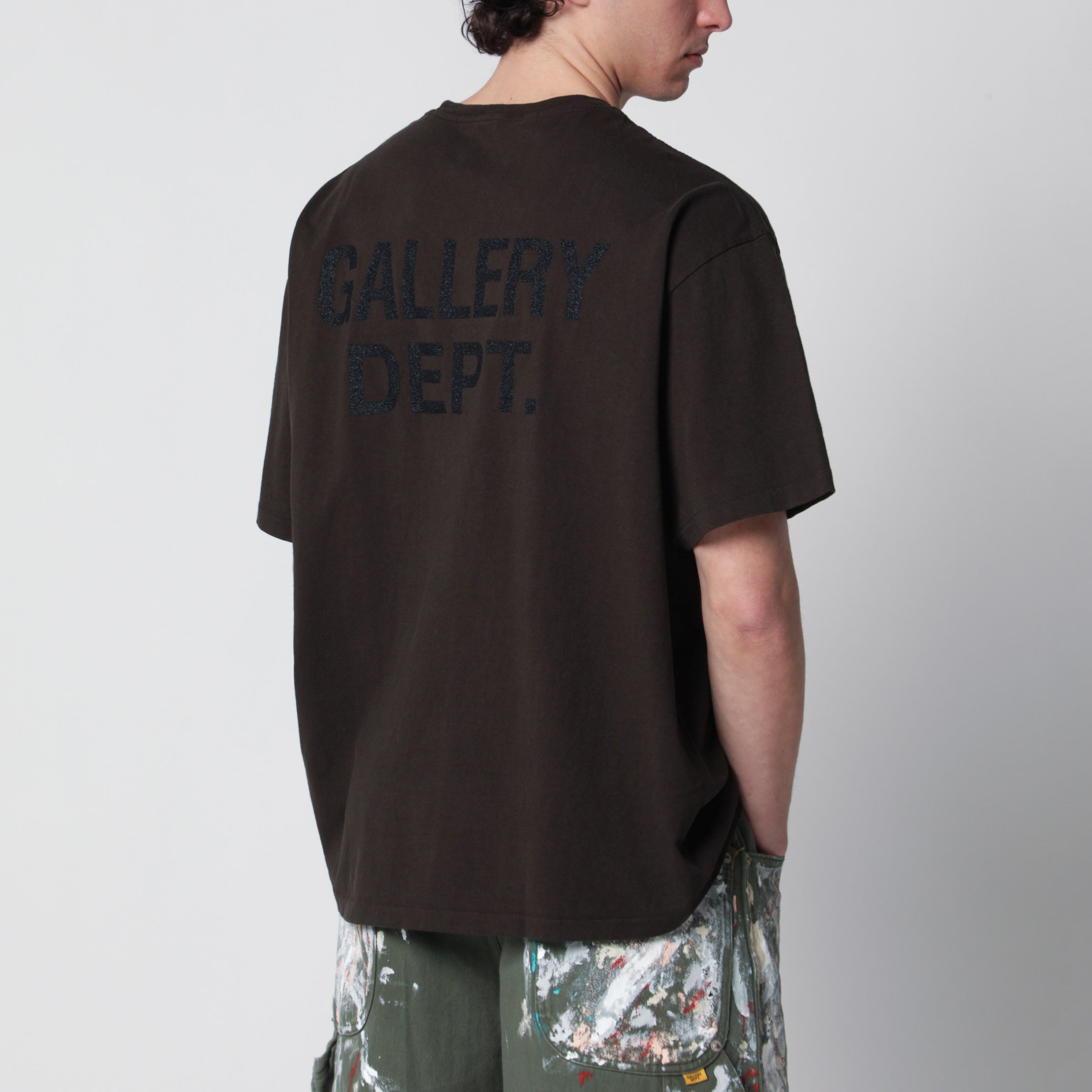Gallery Dept. Graphite T-shirt with logo print | TheDoubleF