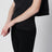 Black Moisson draped tank top