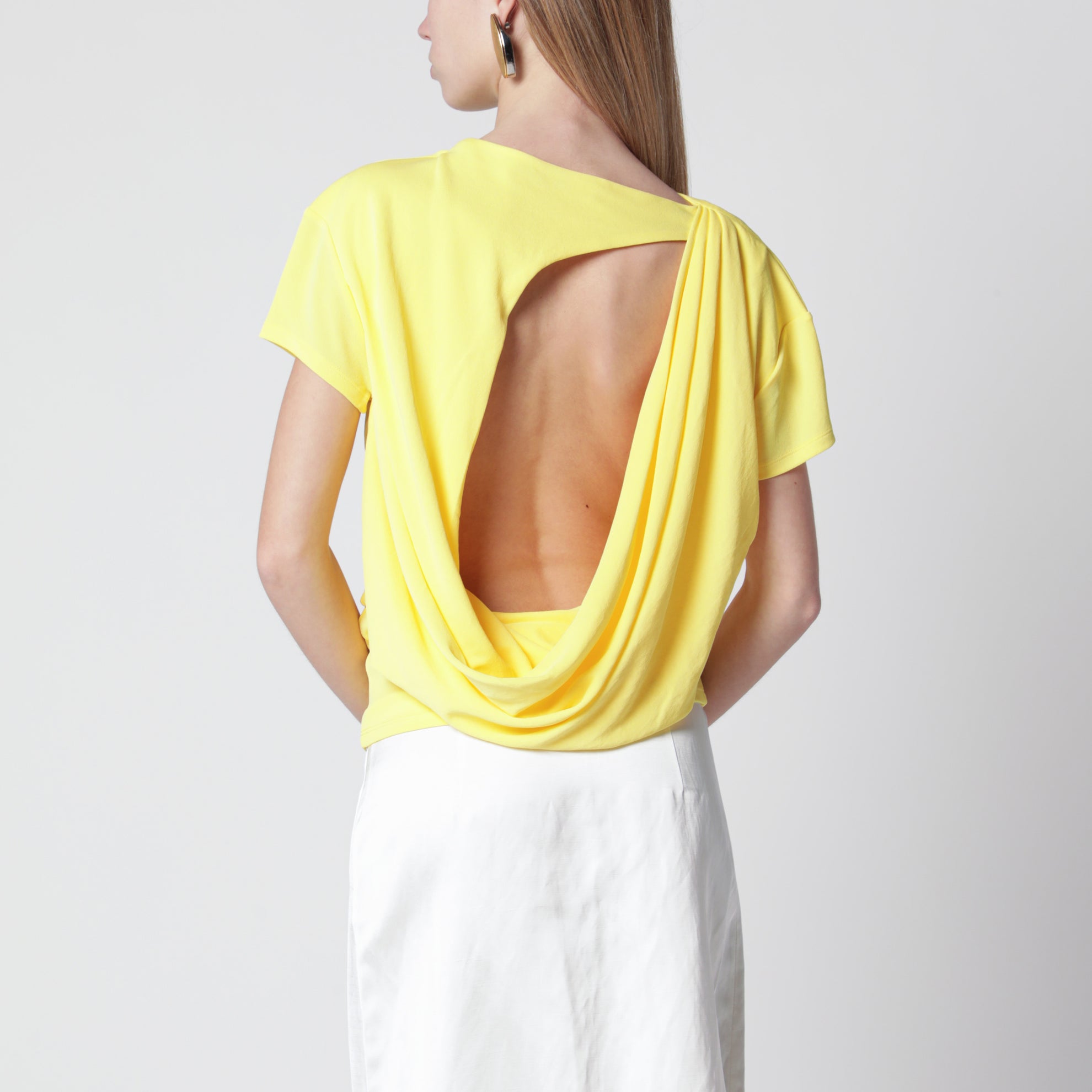 Mistral Top in Gelb aus Viskosemischung