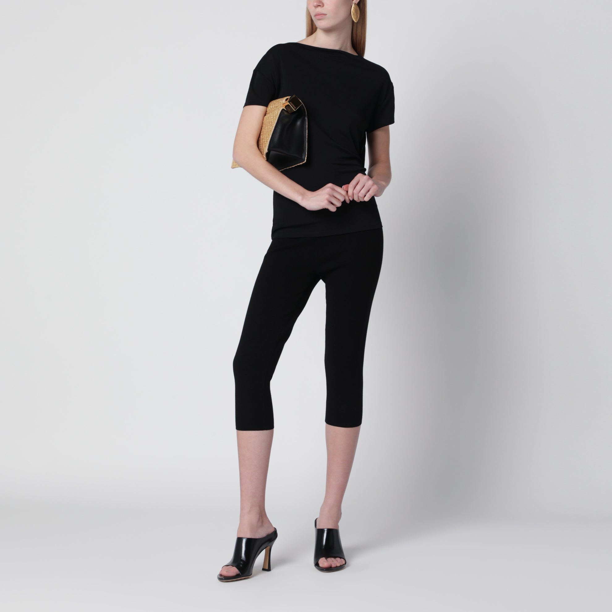 Top Mistral nero in misto viscosa