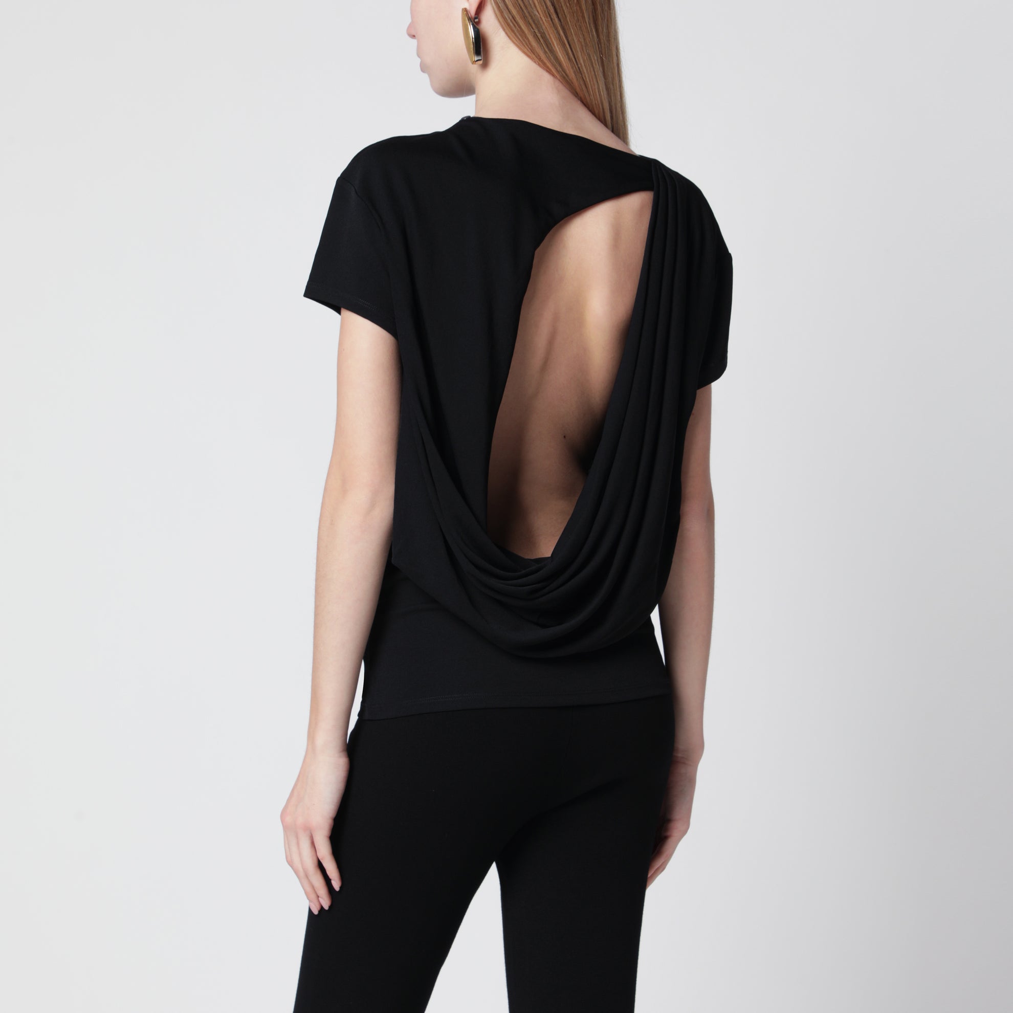 Top Mistral nero in misto viscosa