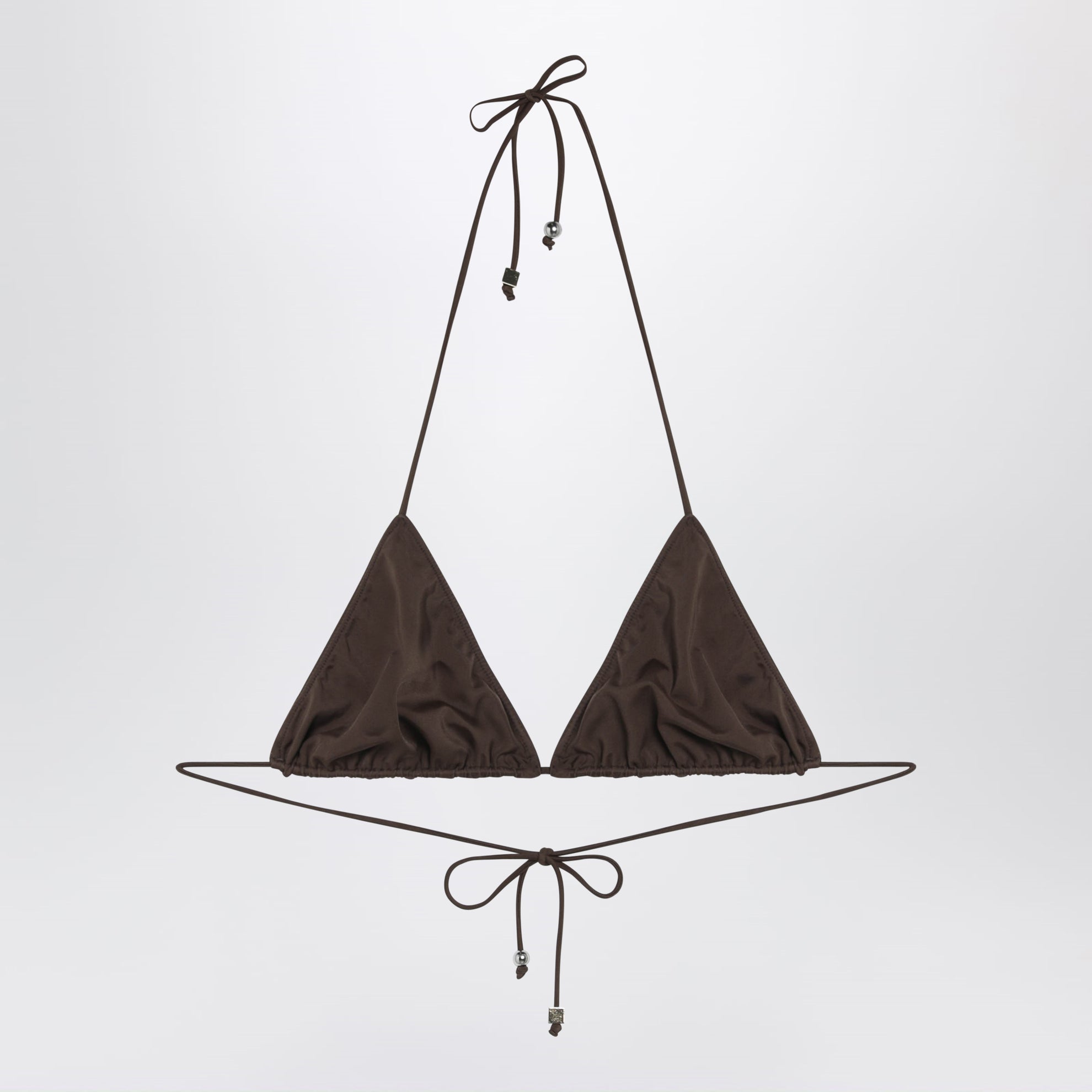 Top bikini Triangle marrone