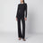 Black long-sleeved T-shirt in stretch fabric