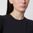Black long-sleeved T-shirt in stretch fabric