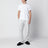 T-shirt a maniche corte bianca in cotone