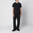 T-shirt a maniche corte nera in cotone