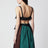 Crêpe de chine silk top in black