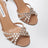 Sandalen Tequila 105 aus Nappa mit Kristallen