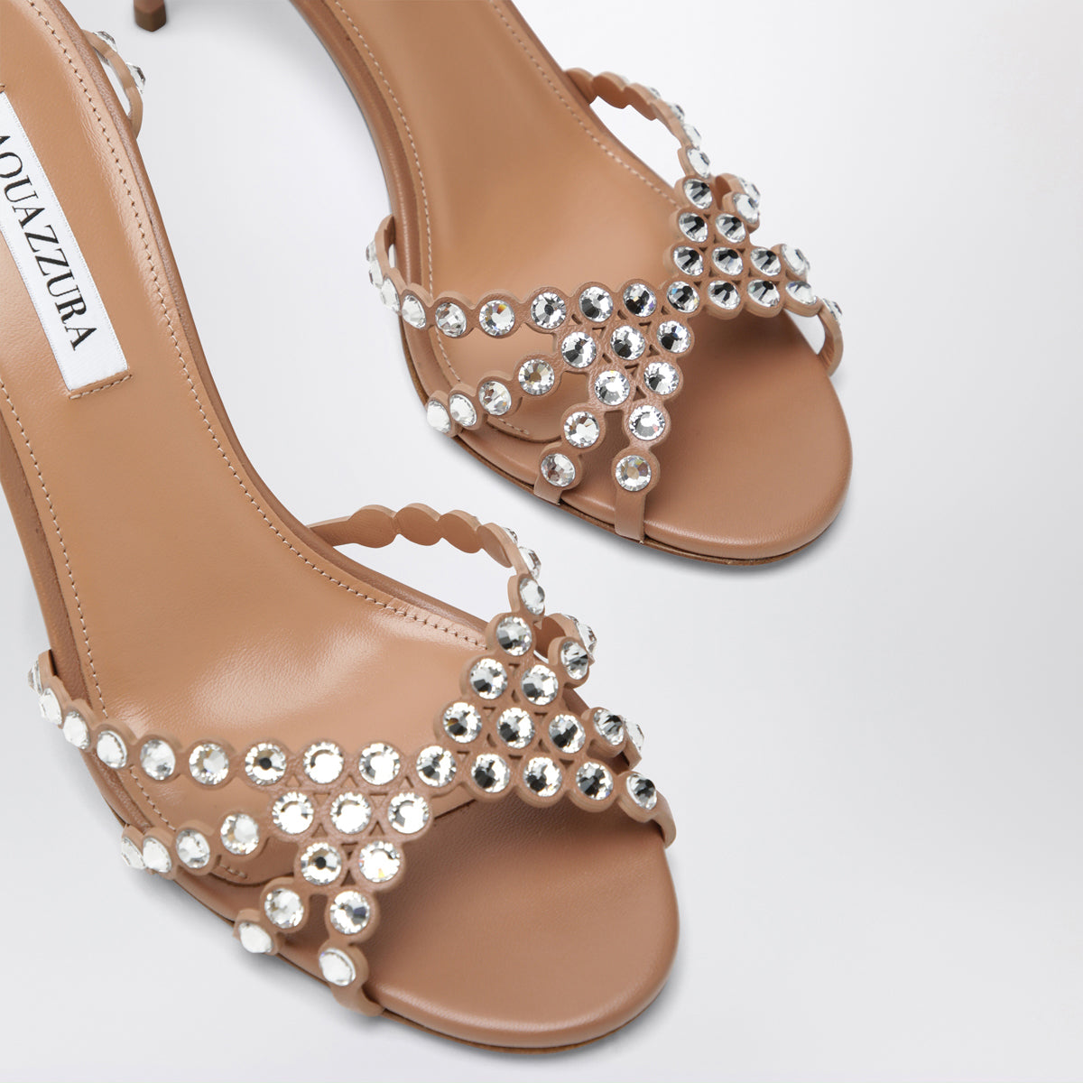 Sandalen Tequila 105 aus Nappa mit Kristallen