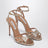 Tequila 105 Sandalen aus Metallic-Leder in Light Copper