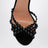 Tequila Sandalen in Schwarz aus Veloursleder mit Kristallen