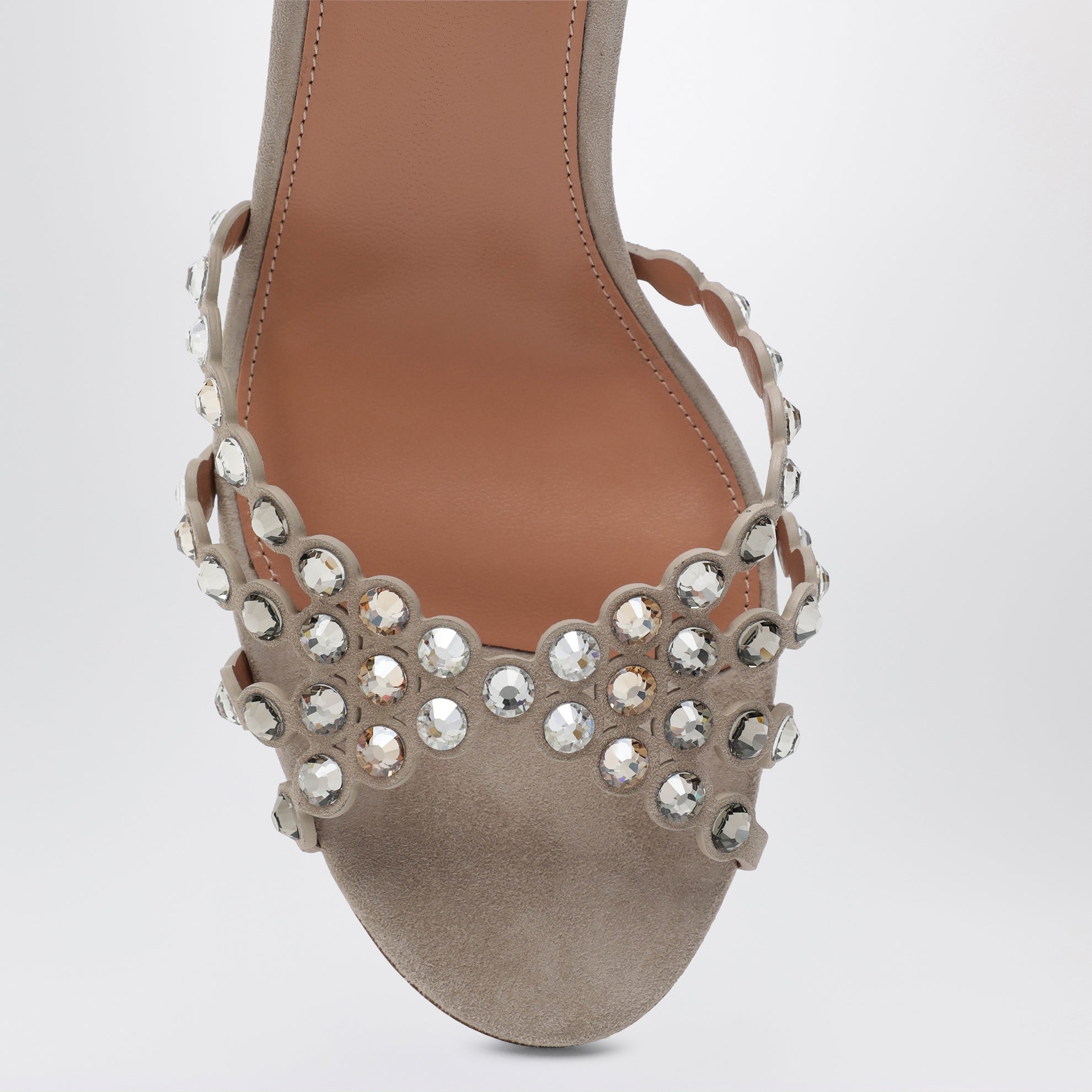 Sandali Tequila con cristalli in suede
