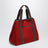 Red Traversée L felt tote bag