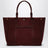Burgunderrote Traversée L Tote Bag aus Filz