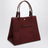 Borsa tote Traversée L burgundy in feltro
