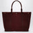 Borsa tote Traversée L burgundy in feltro