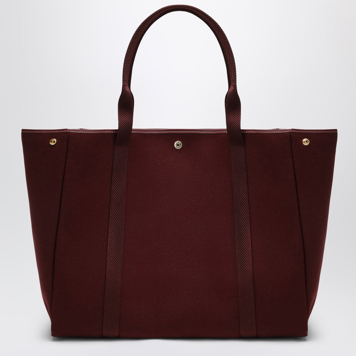 Borsa tote Traversée L burgundy in feltro