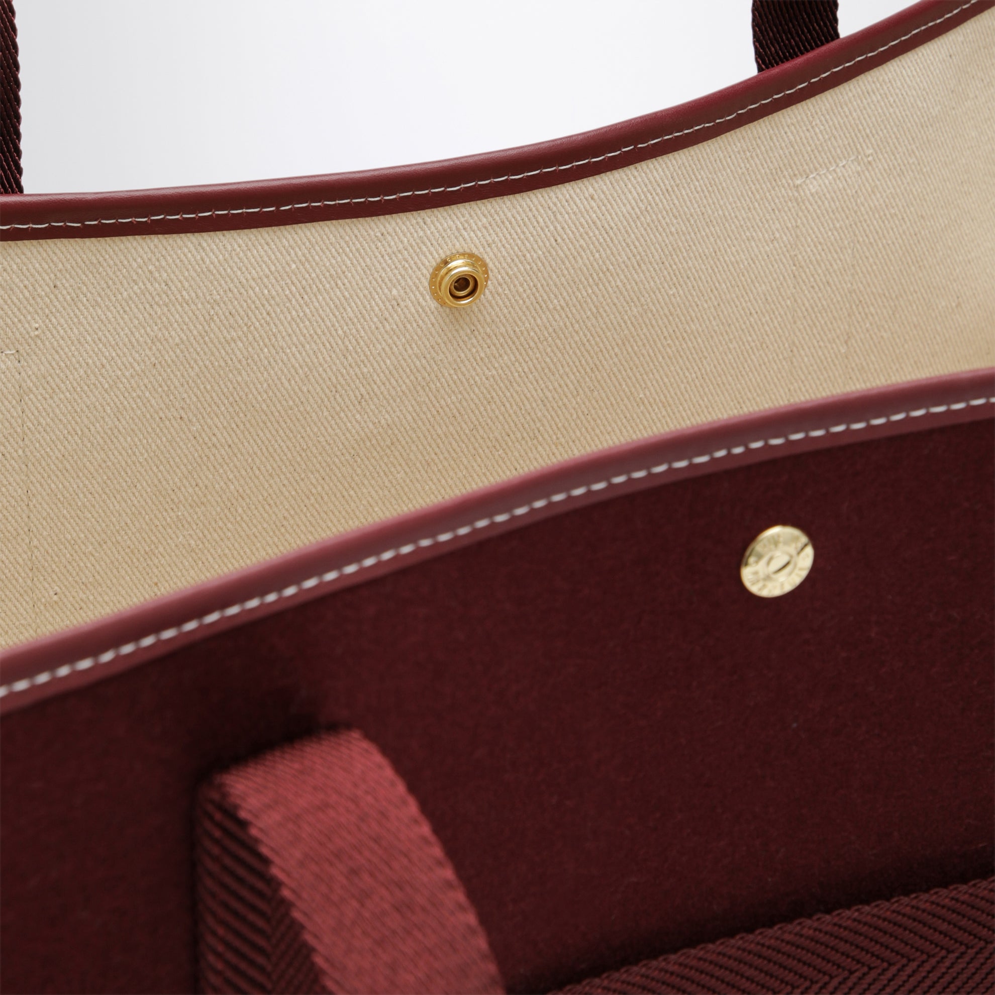 Borsa tote Traversée L burgundy in feltro