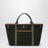 Olivgrüne Traversée M Tote Bag aus Filz